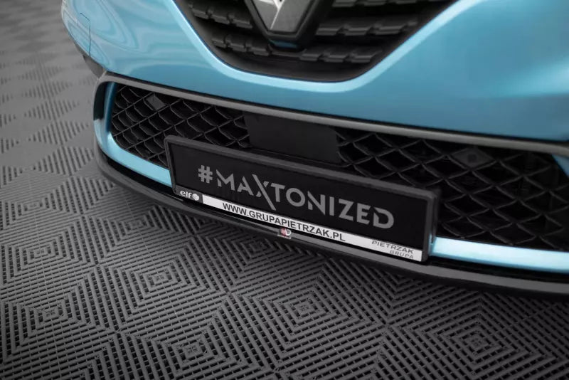 Maxton Design Frontlippe V.2 für Renault Clio R.S. Line Mk5 Hochglanz schwarz – Ansicht 3