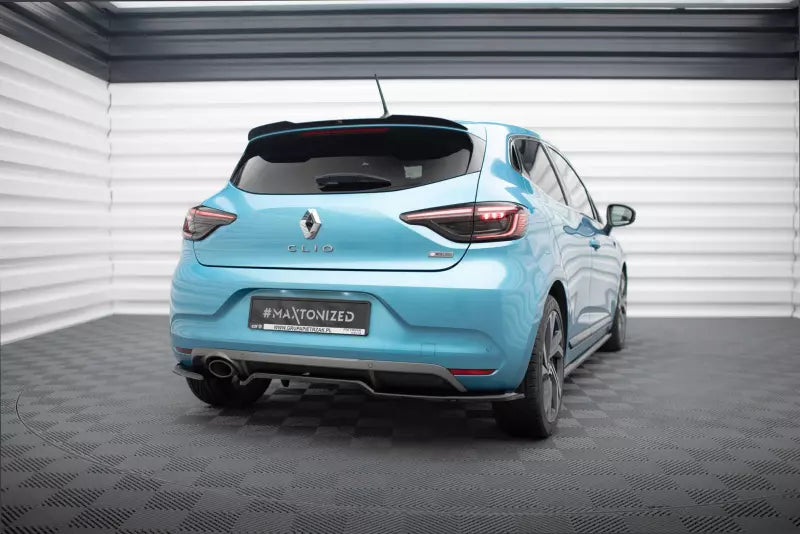 Maxton Design mittlerer Heckdiffusor DTM Look für Renault Clio R.S. Line Mk5 Hochglanz schwarz – Ansicht 2
