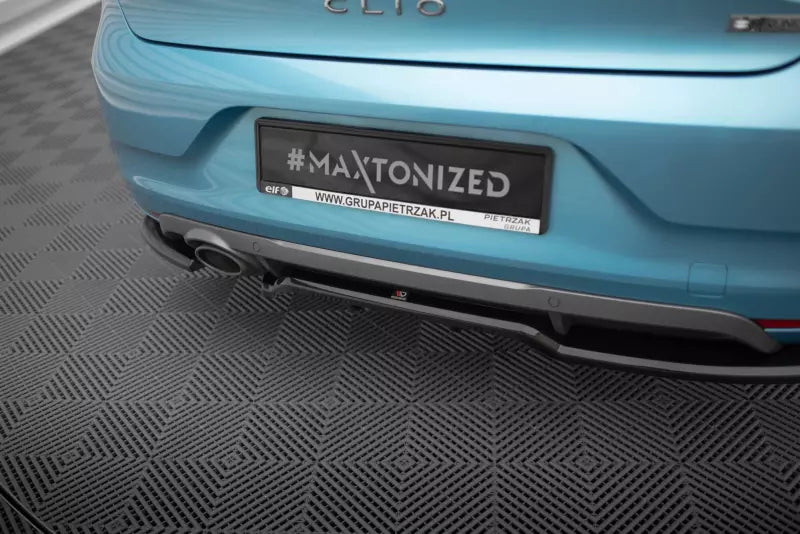 Maxton Design mittlerer Heckdiffusor DTM Look für Renault Clio R.S. Line Mk5 Hochglanz schwarz – Ansicht 3