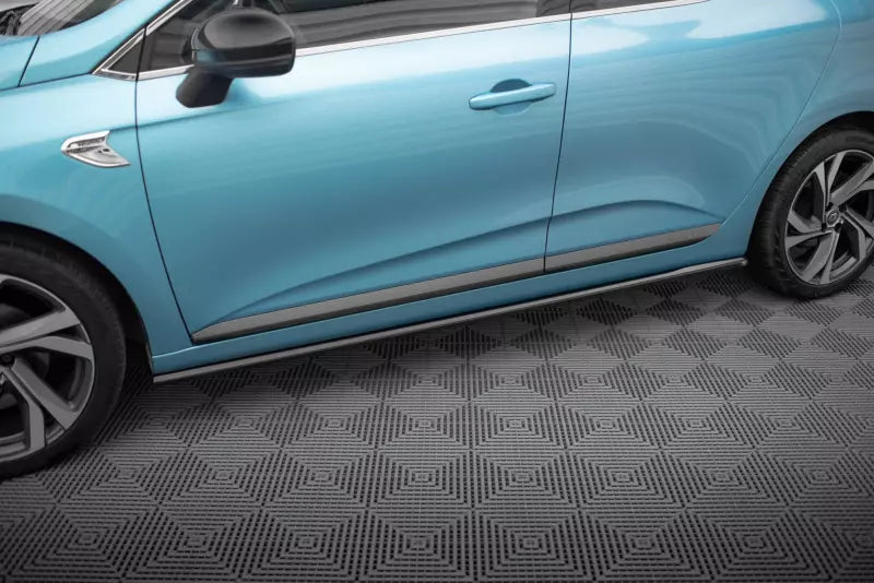 Maxton Design Seitenschweller (Paar) für Renault Clio R.S. Line Mk5 Hochglanz schwarz – Ansicht 1