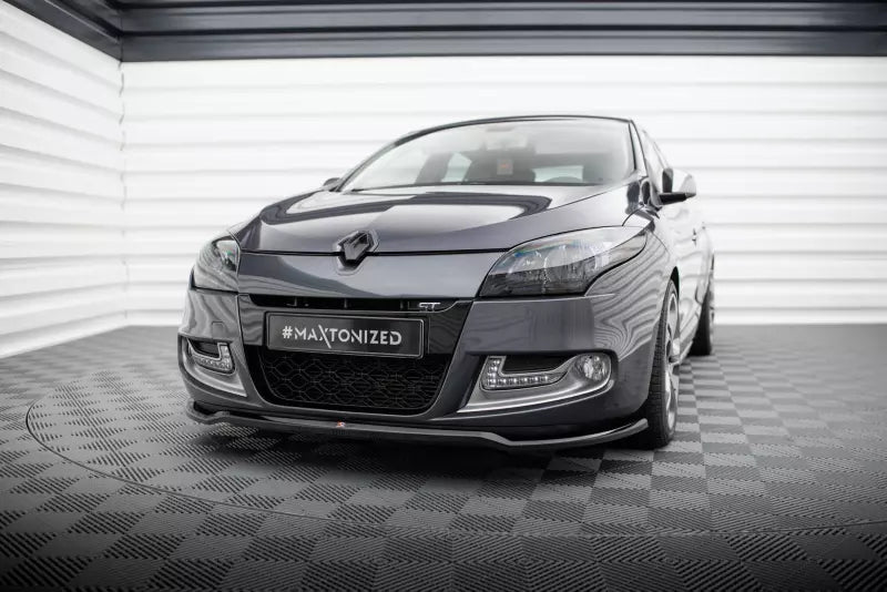 Maxton Design Frontlippe für Renault Megane GT Mk3 Facelift Hochglanz schwarz – Ansicht 1