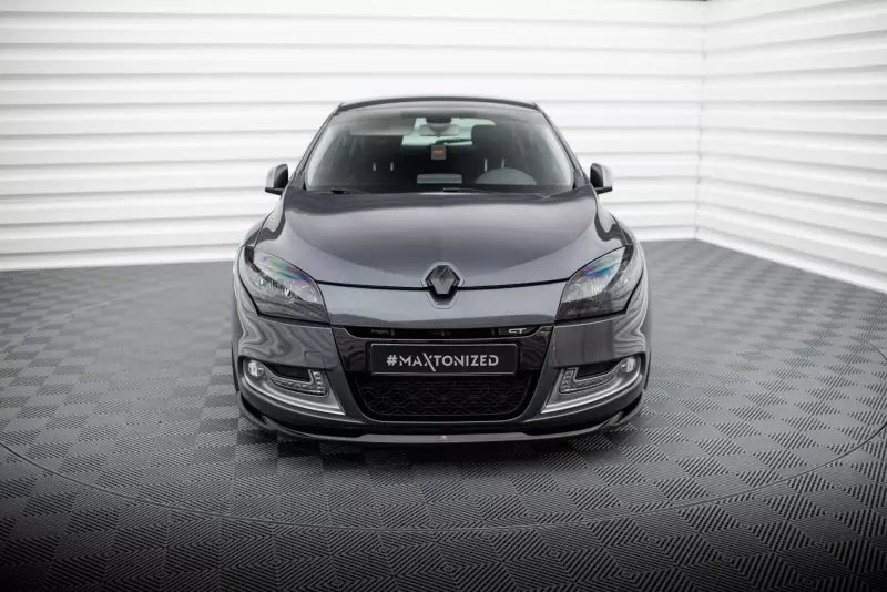 Maxton Design Frontlippe V.2 für Renault Megane GT Mk3 Facelift Hochglanz schwarz – Ansicht 2
