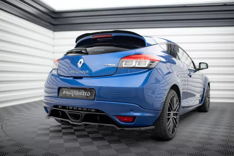 Maxton Design mittlerer Heckdiffusor DTM Look für Renault Megane RS Mk3 Hochglanz schwarz – Ansicht 1