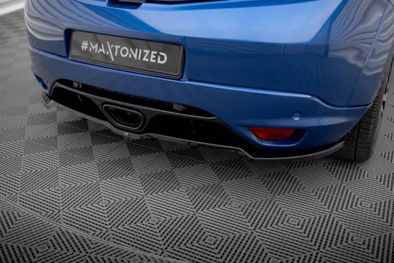 Maxton Design mittlerer Heckdiffusor DTM Look für Renault Megane RS Mk3 Hochglanz schwarz – Ansicht 3
