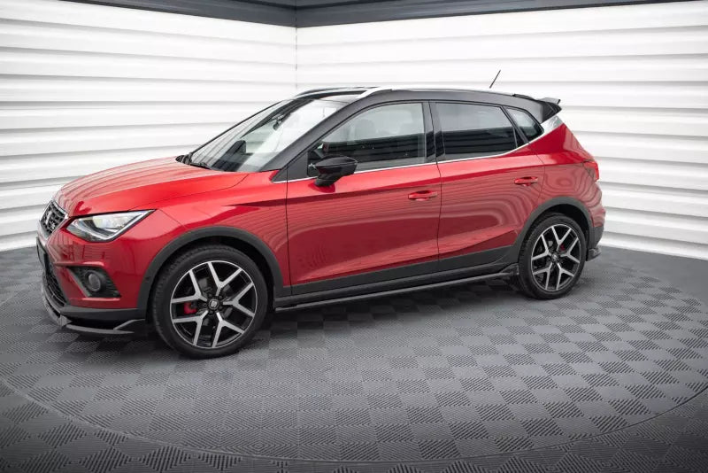 Maxton Design Seitenschweller (Paar) für Seat Arona FR Mk1 Hochglanz schwarz – Ansicht 2