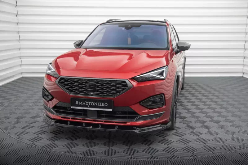 Maxton Design Frontlippe V.2 für Seat Tarraco FR Mk1 Hochglanz schwarz – Ansicht 1
