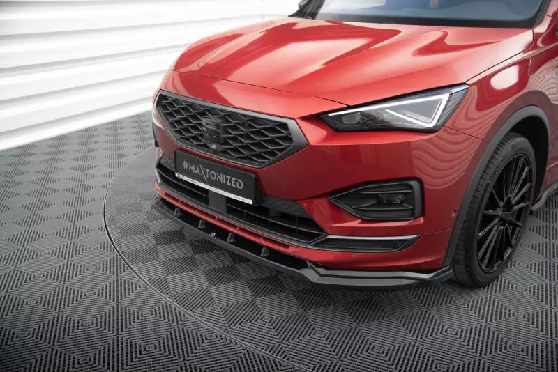 Maxton Design Frontlippe V.2 für Seat Tarraco FR Mk1 Hochglanz schwarz – Ansicht 3