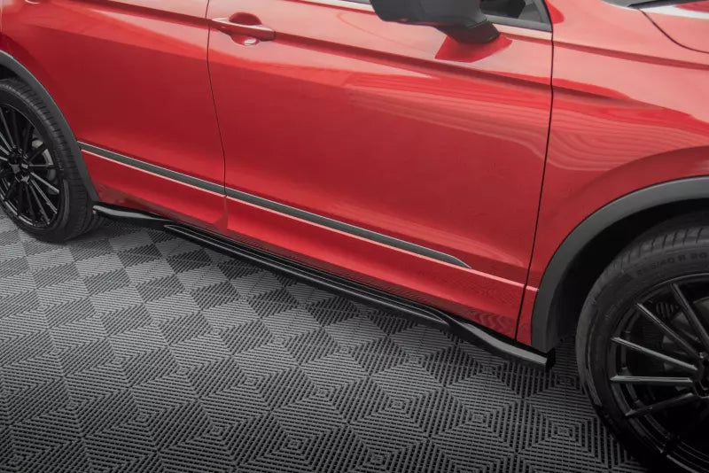 Maxton Design Seitenschweller (Paar) für Seat Tarraco FR Mk1 Hochglanz schwarz – Ansicht 1