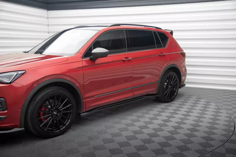 Maxton Design Seitenschweller (Paar) für Seat Tarraco FR Mk1 Hochglanz schwarz – Ansicht 3