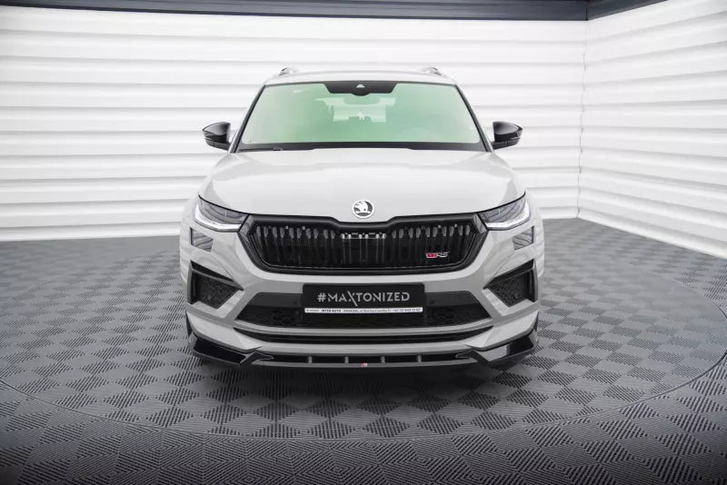 Maxton Design Frontlippe für Skoda Kodiaq RS Mk1 Facelift Hochglanz schwarz – Ansicht 2