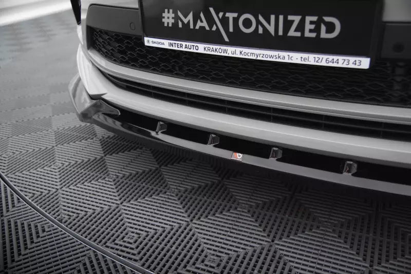 Maxton Design Frontlippe für Skoda Kodiaq RS Mk1 Facelift Hochglanz schwarz – Ansicht 3