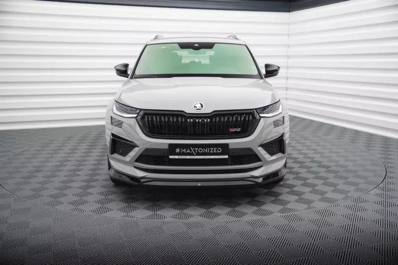 Maxton Design Frontlippe V.2 für Skoda Kodiaq RS Mk1 Facelift Hochglanz schwarz – Ansicht 2