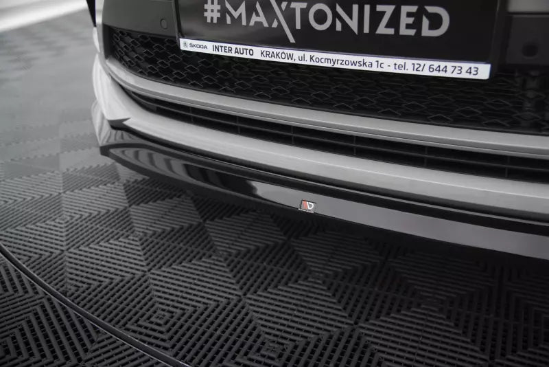 Maxton Design Frontlippe V.2 für Skoda Kodiaq RS Mk1 Facelift Hochglanz schwarz – Ansicht 3