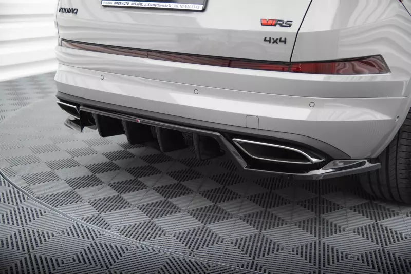 Maxton Design mittlerer Heckdiffusor DTM Look für Skoda Kodiaq RS Mk1 Hochglanz schwarz – Ansicht 1