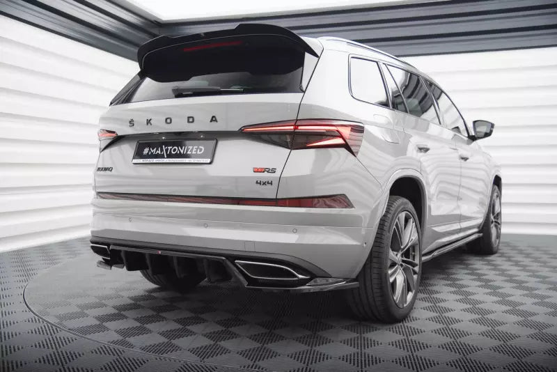 Maxton Design mittlerer Heckdiffusor DTM Look für Skoda Kodiaq RS Mk1 Hochglanz schwarz – Ansicht 2