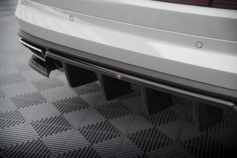 Maxton Design mittlerer Heckdiffusor DTM Look für Skoda Kodiaq RS Mk1 Hochglanz schwarz – Ansicht 3