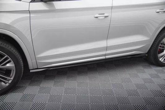 Maxton Design Seitenschweller (Paar) für Skoda Kodiaq RS Mk1 Facelift Hochglanz schwarz – Ansicht 1