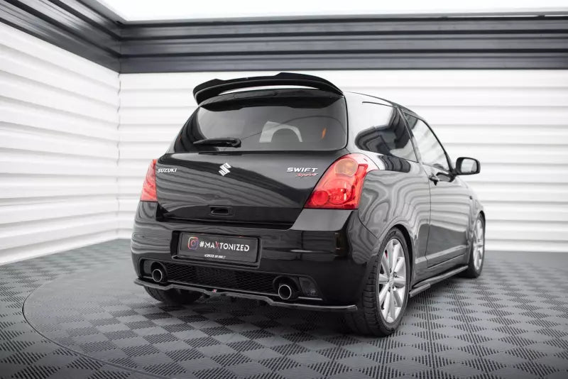 Maxton Design mittlerer Heckdiffusor DTM Look für Suzuki Swift Sport Mk4 Hochglanz schwarz – Ansicht 2