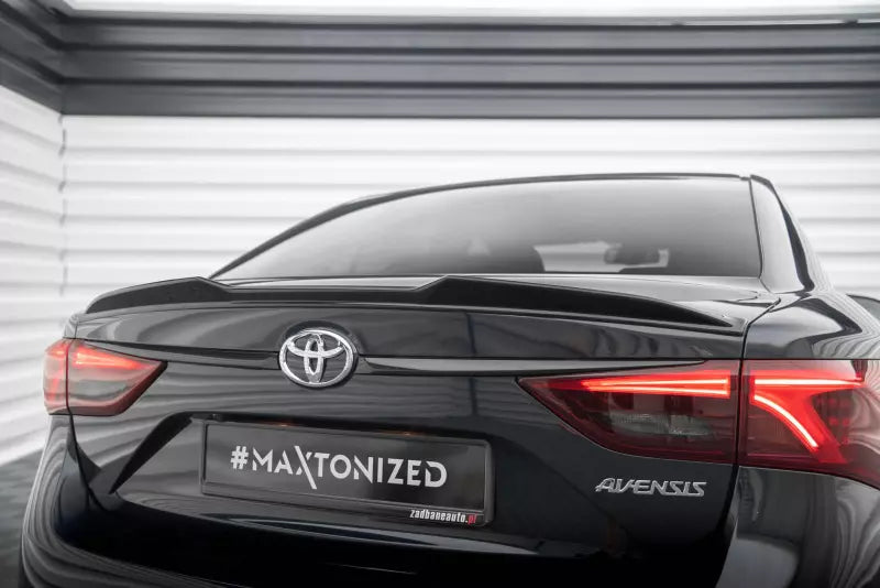 Maxton Design Heckspoiler 3D für Toyota Avensis Limousine Mk3 Facelift Hochglanz schwarz – Ansicht 1