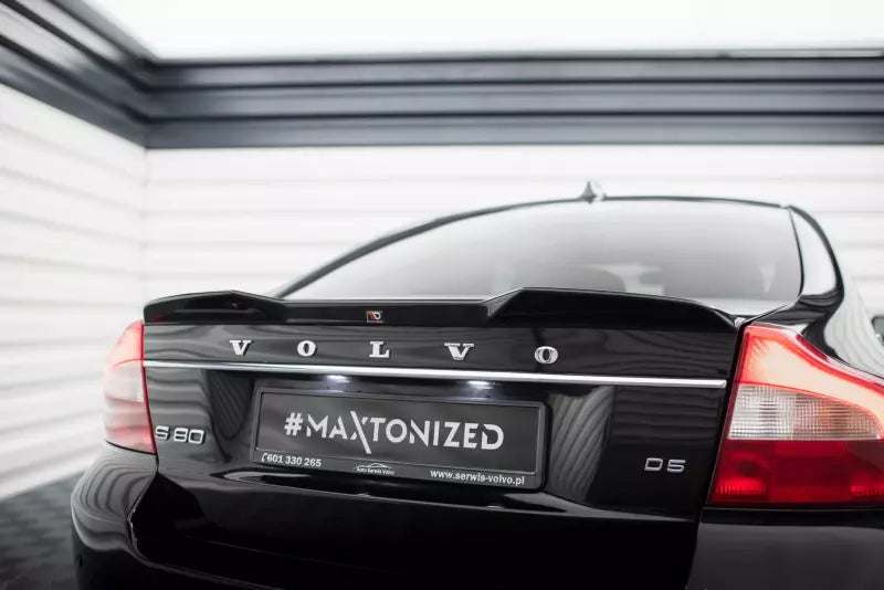 Maxton Design Heckspoiler 3D für Volvo S80 Mk2 Hochglanz schwarz – Ansicht 1