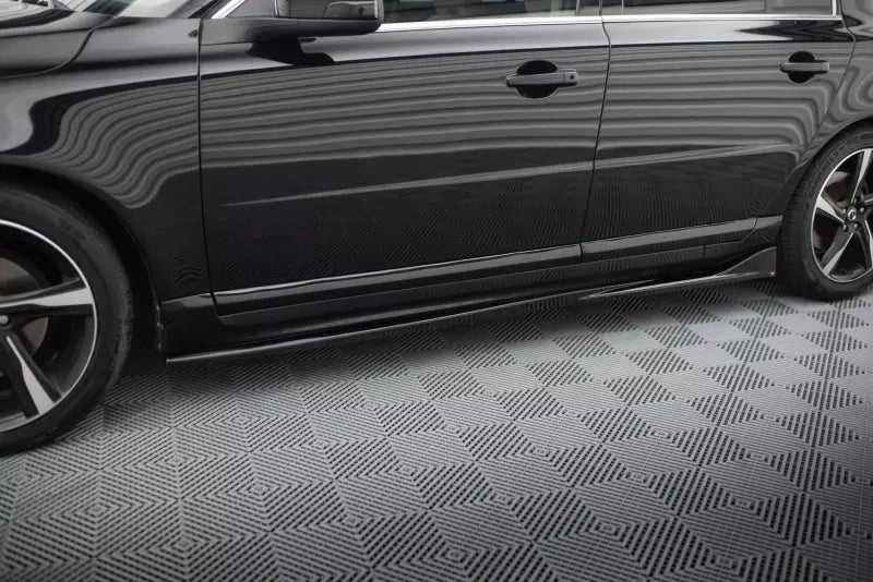 Maxton Design Seitenschweller (Paar) für Volvo S80 Mk2 Hochglanz schwarz – Ansicht 1