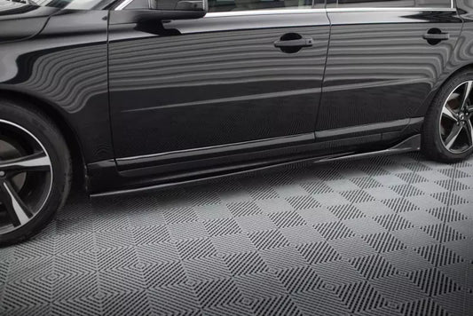 Maxton Design Seitenschweller (Paar) für Volvo S80 Mk2 Hochglanz schwarz – Ansicht 1