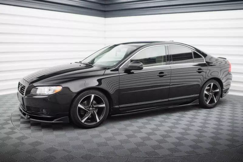 Maxton Design Seitenschweller (Paar) für Volvo S80 Mk2 Hochglanz schwarz – Ansicht 2