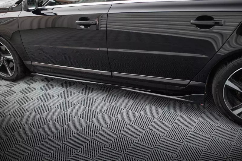 Maxton Design Seitenschweller (Paar) für Volvo S80 Mk2 Hochglanz schwarz – Ansicht 3