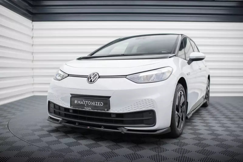 Maxton Design Frontlippe V.2 für Volkswagen ID.3 Mk1 Hochglanz schwarz – Ansicht 1