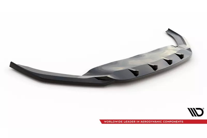 Maxton Design Frontlippe V.2 für Volkswagen Passat R-Line B8 Facelift Hochglanz schwarz – Ansicht 4
