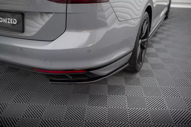 Maxton Design Diffusor Flaps für Volkswagen Passat R-Line B8 Facelift Hochglanz schwarz – Ansicht 1