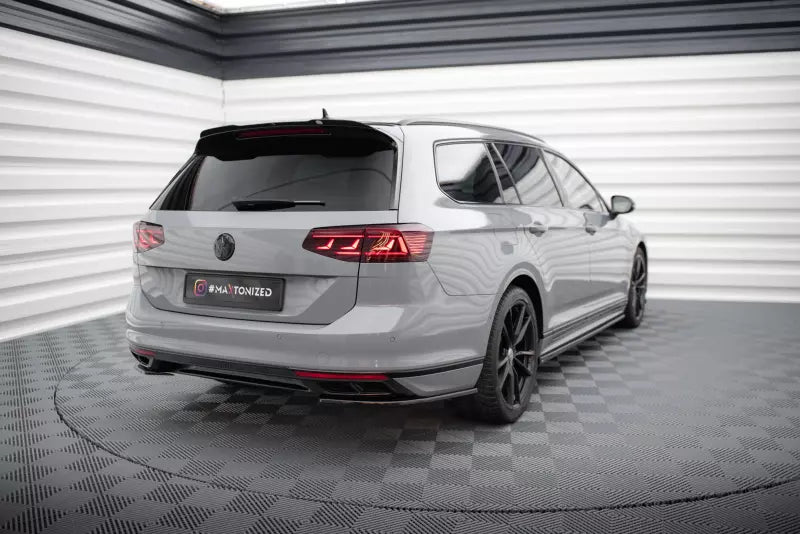 Maxton Design Diffusor Flaps für Volkswagen Passat R-Line B8 Facelift Hochglanz schwarz – Ansicht 2