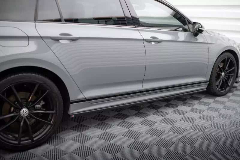 Maxton Design Seitenschweller (Paar) für VW Passat R-Line B8 Facelift Hochglanz schwarz – Ansicht 2