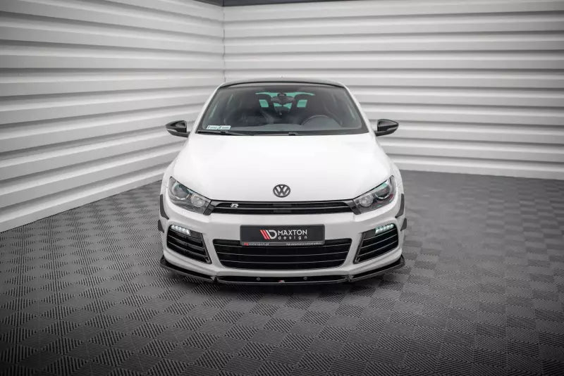 Maxton Design Frontlippe V.3 für Volkswagen Scirocco R Mk3 Hochglanz schwarz – Ansicht 2