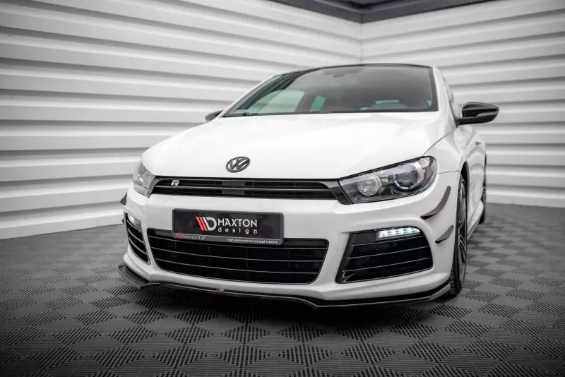 Maxton Design Frontlippe V.4 für Volkswagen Scirocco R Mk3 Hochglanz schwarz – Ansicht 2