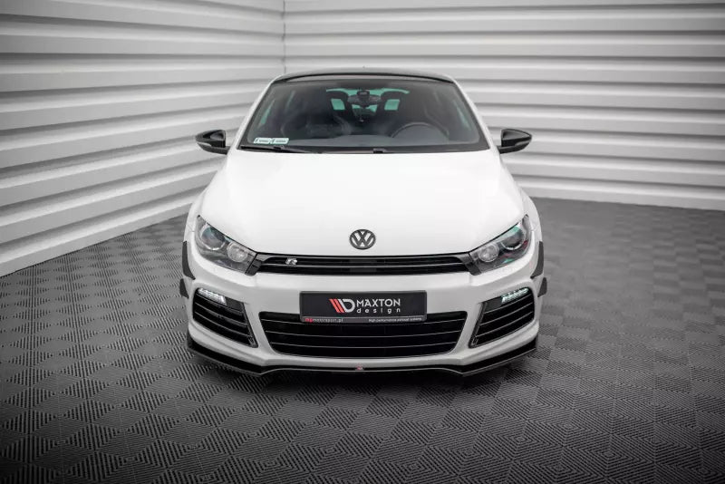 Maxton Design Frontlippe V.4 für Volkswagen Scirocco R Mk3 Hochglanz schwarz – Ansicht 3