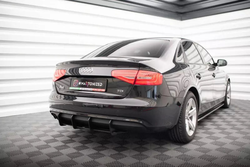 Maxton Design Street Pro Heckdiffusor für Audi A4 B8 Facelift Schwarz – Ansicht 2
