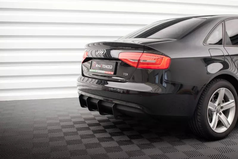 Maxton Design Street Pro Heckdiffusor für Audi A4 B8 Facelift Schwarz – Ansicht 3