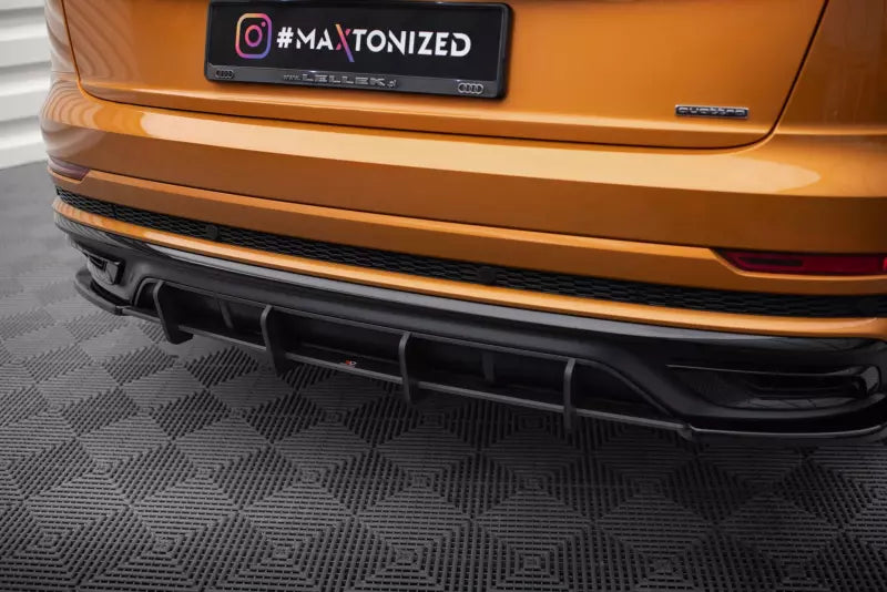 Maxton Design Street Pro Heckdiffusor für Audi Q8 S-Line Mk1 Schwarz – Ansicht 1