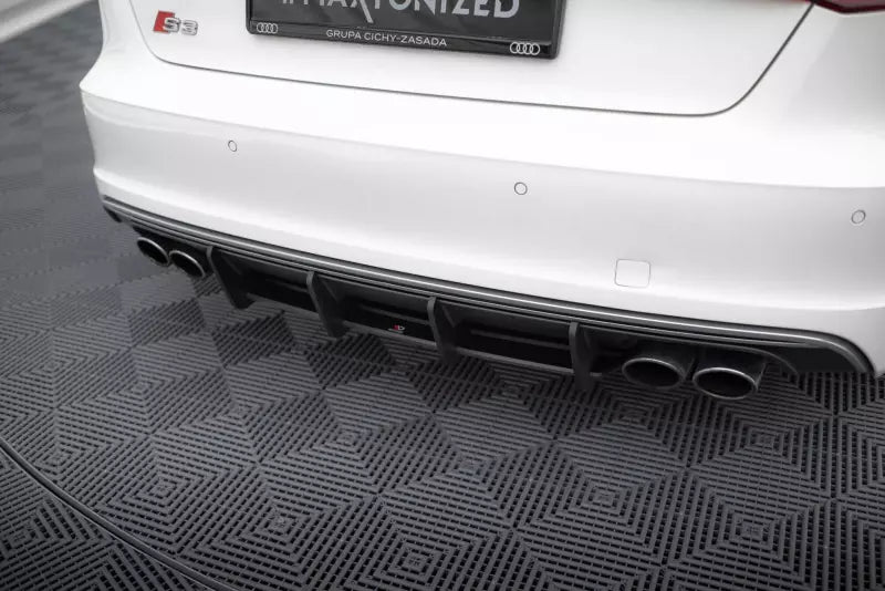 Maxton Design Street Pro Heckdiffusor für Audi S3 Sportback / Hatchback 8V Schwarz – Ansicht 2