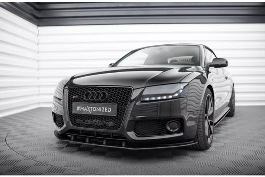 Maxton Design Street Pro Frontlippe für Audi S5 / A5 S-Line B8 8T Schwarz matt – Ansicht 1
