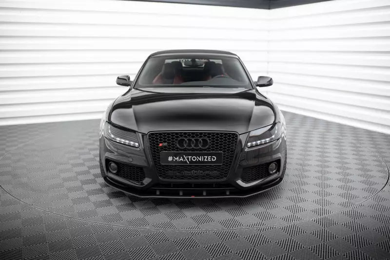 Maxton Design Street Pro Frontlippe für Audi S5 / A5 S-Line B8 8T Schwarz matt – Ansicht 2