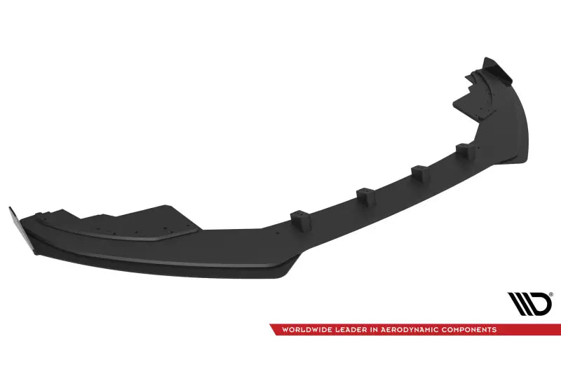 Maxton Design Street Pro Frontlippe für Audi S5 / A5 S-Line B8 8T Schwarz mit Hochglanz Flaps – Ansicht 4