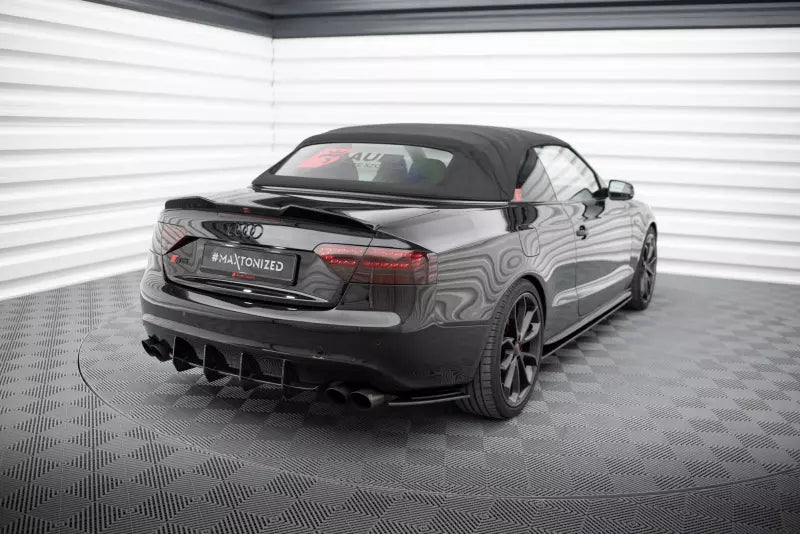 Maxton Design Street Pro Diffusor Flaps für Audi S5 / A5 S-Line Coupe / Cabriolet B8 8T Schwarz matt – Ansicht 2