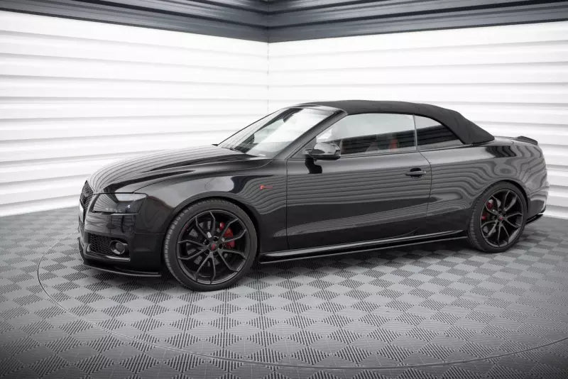 Maxton Design Street Pro Seitenschweller (Paar) für Audi A5 / A5 S-Line / S5 Coupe / Cabrio B8 8T / B8 8T Facelift Schwarz matt – Ansicht 3