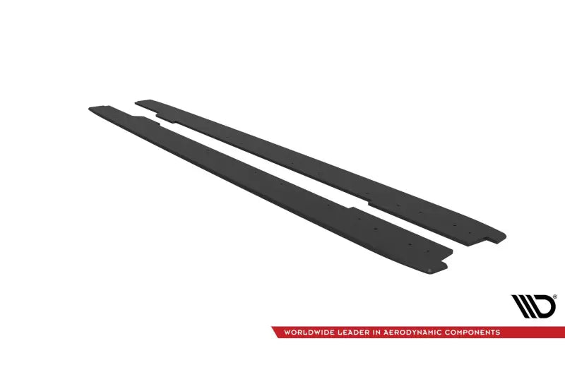 Maxton Design Street Pro Seitenschweller (Paar) für Audi A5 / A5 S-Line / S5 Coupe / Cabrio B8 8T / B8 8T Facelift Schwarz matt – Ansicht 4