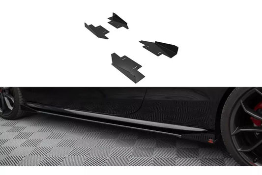 Maxton Design Street Pro Seitenschweller-Flaps für Audi A5 / A5 S-Line / S5 Coupe / Cabrio B8 8T / B8 8T Facelift – Ansicht 1