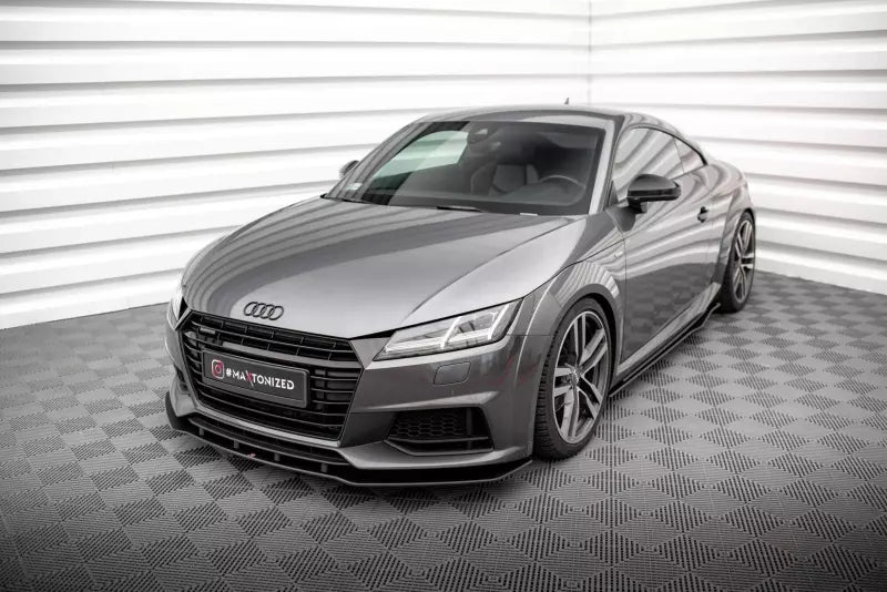 Maxton Design Street Pro Frontlippe für Audi TT S / S-Line 8S Schwarz matt – Ansicht 1