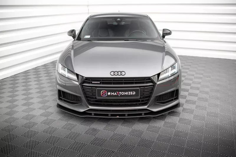 Maxton Design Street Pro Frontlippe für Audi TT S / S-Line 8S Schwarz matt – Ansicht 2