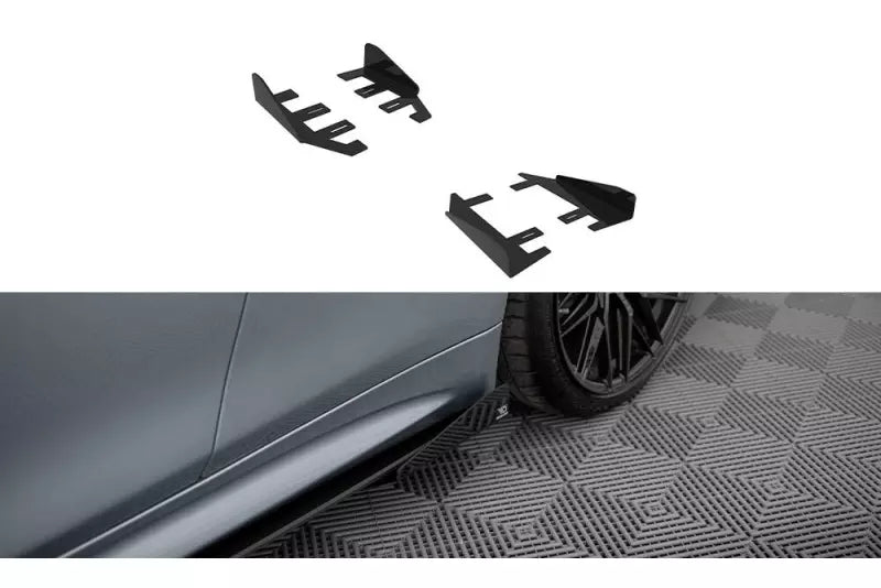 Maxton Design Street Pro Seitenschweller Flaps (Paar) für BMW 4er F32 F33 F36 M-Paket Schwarz – Ansicht 2